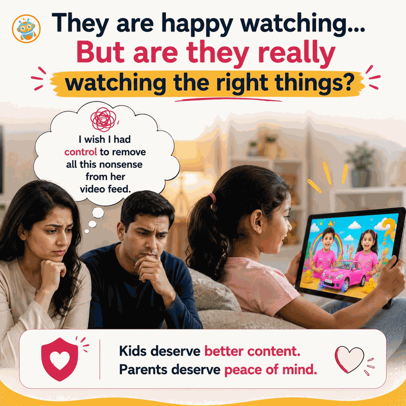 Parents wondering whether their child is watching the right things