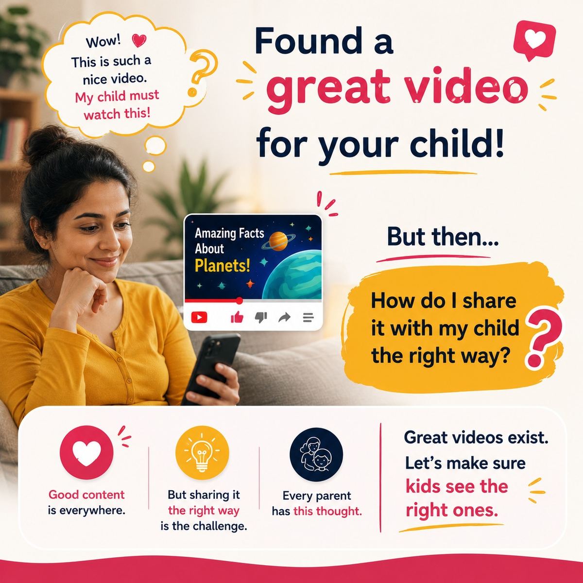 Found a great video for your child, but how do I share it the right way?
